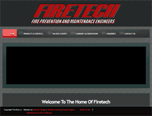 Tablet Screenshot of firetechcc.co.za